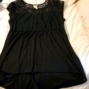 Black lace top
